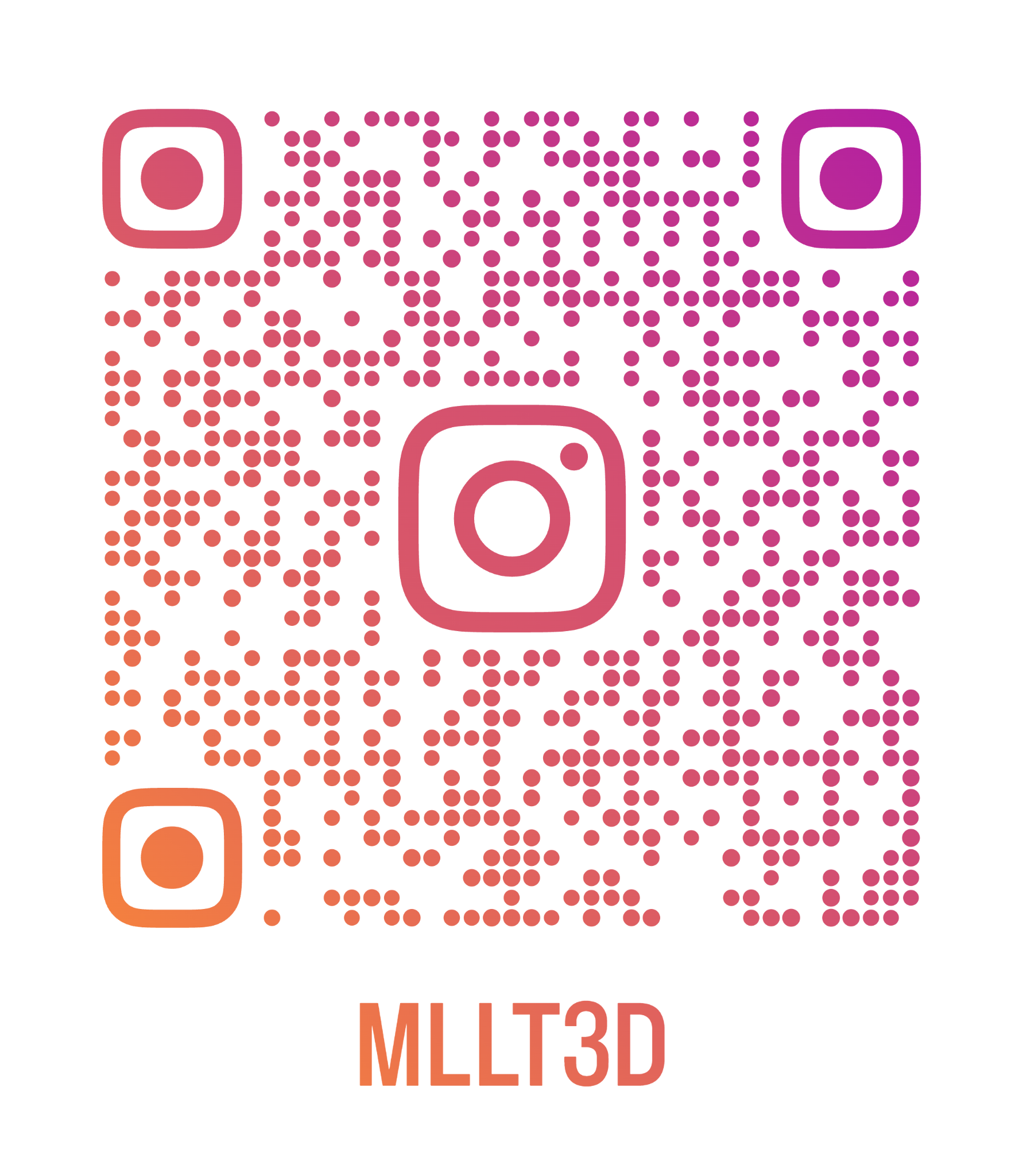 QR code Instagram MLLT3D